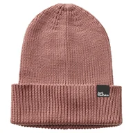 Czapki damskie - Czapka zimowa JACK WOLFSKIN ESSENTIAL BEANIE 1910881-3068 – Brązowy - miniaturka - grafika 1