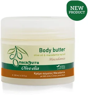 MACROVITA Olive.elia Macadamia naturalne masło do ciała z bio-oliwą i olejkiem z orzechów makadamia 200ml - Balsamy i kremy do ciała - miniaturka - grafika 1