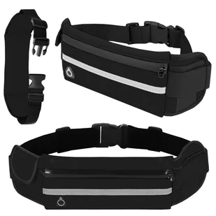 Etui sportowe na pas nerka na telefon do biegania (Czarny) - Nerki - miniaturka - grafika 1