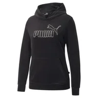 Bluzy damskie - Bluza dresowa damska Puma ESS+ VELOUR - miniaturka - grafika 1