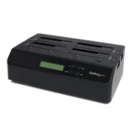 Duplikatory płyt - StarTech SATDOCK4U3RE duplikator Duplikator HDD 3 kopii Czarny - miniaturka - grafika 1