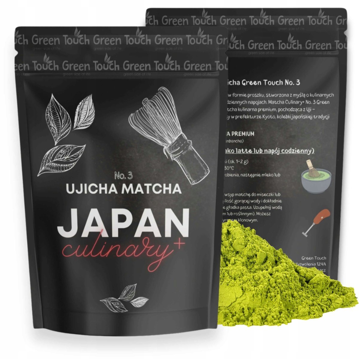 Green Touch Ujicha Matcha Herbata Matcha Japońska Codzienna Culinary+ 100 g