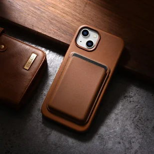 iCarer Case Leather pokrowiec etui z naturalnej skóry do iPhone 14 brązowy (WMI14220705-BN) (kompatybilne z MagSafe) - Etui i futerały do telefonów - miniaturka - grafika 18