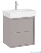 Szafki łazienkowe - Roca Tura Unik zestaw szafka z umywalką 60x43x60 SZLACHETNY SZARY A852026559 - miniaturka - grafika 1
