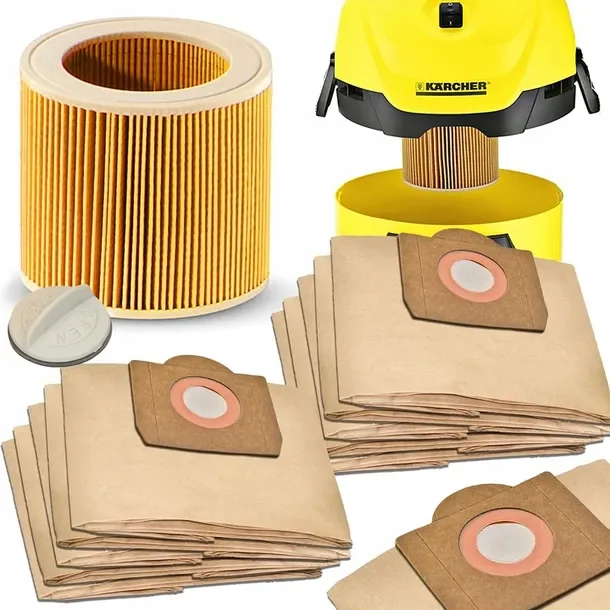 Worki do odkurzacza Karcher KARCHER WD3 200 MV3 SE4 10szt z filtrem