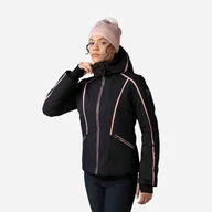 Kurtki narciarskie - Damska Kurtka ROSSIGNOL W FLAT JKT RLMWJ06_200 – Czarny - miniaturka - grafika 1