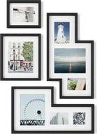 Ramki na zdjęcia - Ramka Umbra Zestaw ramek do zdjęć Mingle czarne - miniaturka - grafika 1