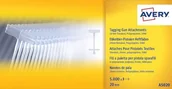 Cenówki - Avery AS020 nasadki do standardowego pistoletu do etykietowania (20 mm, pudełko 5000 szt.) - przezroczyste - miniaturka - grafika 1
