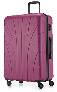 Suitline - Walizki z twardą stroną, walizka z twardą obudową, rozszerzana, TSA, (S, M i L), czarna, różowy, 76 cm, Bagaż podręczny - Walizki - miniaturka - grafika 1