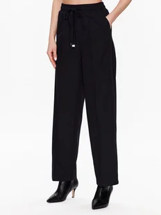 United Colors Of Benetton Spodnie materiałowe 40K6DF035 Czarny Relaxed Fit - Spodnie damskie - miniaturka - grafika 1