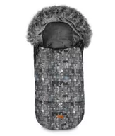 Śpiworki dla dzieci - Sensillo Śpiworek Do Wózka Olaf Czarny Wzory 100x45 - miniaturka - grafika 1