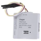 Gniazdka elektryczne - Hager Polo KNX RF quicklink 2-kanałowe wejście przyciskowe na baterie jasnoszary TRM702A - miniaturka - grafika 1