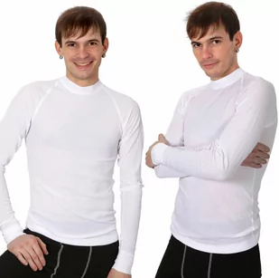 COOL koszulka z długim rękawem - męska .M .biały - Koszulki sportowe męskie - miniaturka - grafika 1