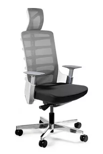 Fotel biurowy, krzesło biurowe Fotel ergonomiczny, biurowy, mikrosiatka, Spinelly, biały, czarny - Fotele i krzesła biurowe - miniaturka - grafika 1