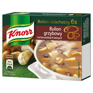 Knorr Bulion grzybowy na borowikach leśnych 6 x 10 g - Buliony i przyprawy w kostkach - miniaturka - grafika 1