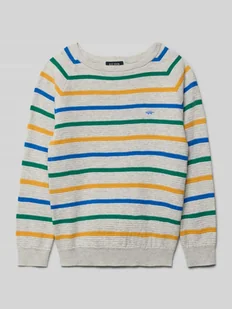 Sweter o kroju regular fit z imitacji dzianiny - Swetry dla chłopców - miniaturka - grafika 1