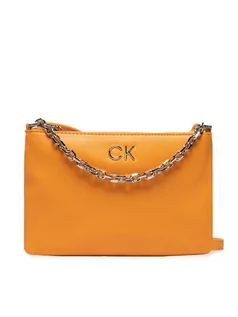 Torebki damskie - Calvin Klein Torebka Re Lock Ew Crossbody W Chain K60K609115 Pomarańczowy - grafika 1