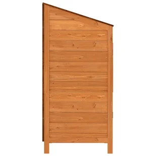 Szopa ogrodowa, brązowa, 55x52x112 cm, lite drewno jodłowe - Altany ogrodowe - miniaturka - grafika 6