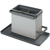 Suszarki do naczyń - Metaltex 297530109 organizer do zlewozmywaka 24x13x14cm ABS, tworzywo sztuczne, szary, 24 x 13 x 14 cm 29.75.30 - miniaturka - grafika 1