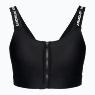 Bielizna sportowa damska - Biustonosz fitness Under Armour Infinity High Zip 2.0 black/white - miniaturka - grafika 1
