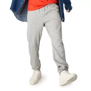 Spodnie Champion Emboidered Heavy Cotton Joggers 218488-EM031 - szare - Spodnie sportowe męskie - miniaturka - grafika 1