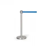 Wyposażenie miejsc publicznych - B2B Partner Słupek z taśmą samonawijającą JB-Q004-Blue belt - miniaturka - grafika 1