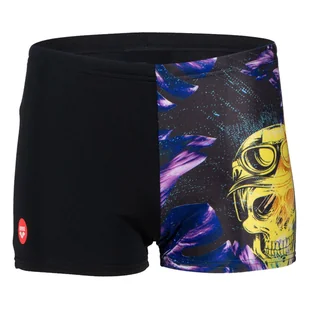 Dziecięce Bokserki kąpielowe ARENA BOY'S CRAZY ARENA SWIM SHORT PLACEMENT 005102/550 – Czarny - Kąpielówki męskie - miniaturka - grafika 1