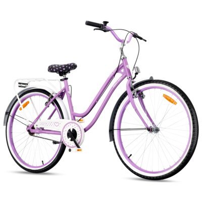 Rower młodzieżowy SUN BABY Heart Bike 26 cali dla dziewczynki Fioletowy