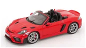 Samochody i pojazdy dla dzieci - Norev Porsche 718 Spyder Rs 2023 Guards Red 1:18 187271 - miniaturka - grafika 1