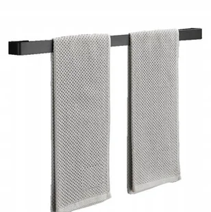 Wieszak łazienkowy, uchwyt ścienny na ręczniki, loft, czarny, 40 cm - Wieszaki łazienkowe - miniaturka - grafika 1