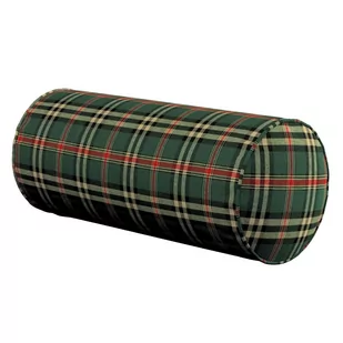 Dekoria.pl Dekoria.pl Poduszka wałek prosty zielono czerwona kratka 16 × 40 cm Bristol 530-142-69 - Poduszki dekoracyjne - miniaturka - grafika 1