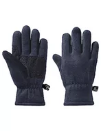 Rękawiczki - Jack Wolfskin Unisex dziecięce rękawiczki polarowe Glove K, Night Blue, 128, niebieski (Night Blue), 128 - miniaturka - grafika 1