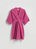 Sukienki - Reserved - Muślinowa sukienka - brudny róż - miniaturka - grafika 1