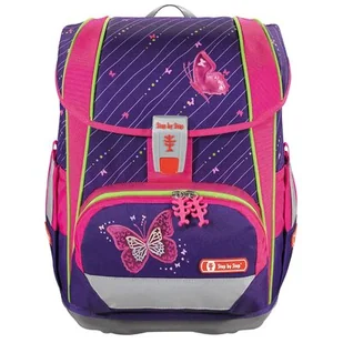 Hama Tornister Shiny Butterfly 1389610001 - Plecaki szkolne i tornistry - miniaturka - grafika 1