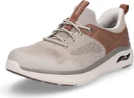 Trampki męskie - Męskie trampki Skechers Arch Fit Crosser Emeric taupe brown - miniaturka - grafika 1