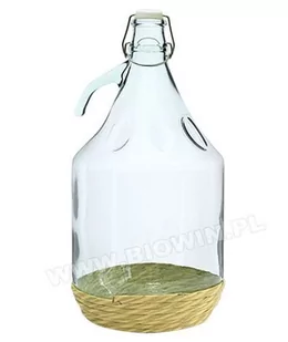 Gąsior Dama 5L w oplocie z korkiem - Domowy wyrób alkoholu - miniaturka - grafika 1