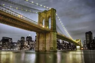 Plakaty - Plakat, Nowy Jork Brooklyn Bridge, 91,5x61 cm - miniaturka - grafika 1