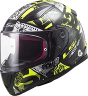 Kaski motocyklowe - LS2, kask motocyklowy Rapid mini winieta czarna żółta, M - miniaturka - grafika 1