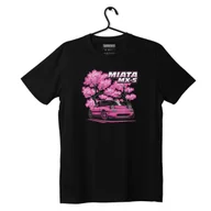 Odzież do sportów motorowych - Czarny T-shirt koszulka MAZDA MIATA SAKURA-XS - miniaturka - grafika 1