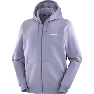 BLUZA MĘSKA SALOMON LOGO FZ M C25225 - Bluzy sportowe męskie - miniaturka - grafika 1