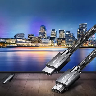 Ugreen kabel przewód HDMI 2.1 8K 60 Hz / 4K 120 Hz 3D 48 Gbps HDR VRR QMS ALLM eARC QFT 5 m szary (HD135 50562) - Kable USB - miniaturka - grafika 3