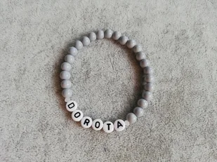 BRANSOLETKA +6 LITER NAPIS IMIĘ DUŻO KOLORÓW - Bransoletki - miniaturka - grafika 1