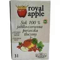 Soki i napoje niegazowane - sok jabłko-czerwona porzeczka NFC Royal apple tłoczony 3l - miniaturka - grafika 1