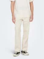 Spodnie męskie - Only & Sons Jeansy 22025917 Biały Loose Fit - miniaturka - grafika 1