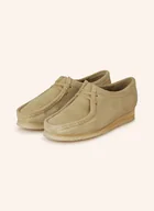 Botki damskie - Clarks Originals Botki Zamszowe Wallabee. beige - miniaturka - grafika 1