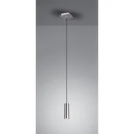 Lampy sufitowe - Trio Leuchten Lampa wisząca Marley, matowy nikiel, 1-punktowa - miniaturka - grafika 1