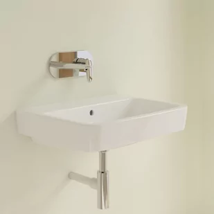 Villeroy & Boch O.novo Umywalka wisząca 60x46 cm bez otworu na baterię z przelewem weiss alpin 4A416J01 - Umywalki - miniaturka - grafika 1