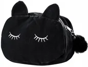 Piórniki - Piórnik Szkolny Pluszowy Saszetka Kosmetyczka Kot - miniaturka - grafika 1