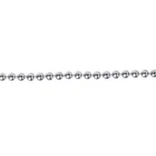 Łańcuchy i liny stalowe - Łańcuch dekoracyjny koralikowy srebrny 2,4 mm ANDPOL - miniaturka - grafika 1
