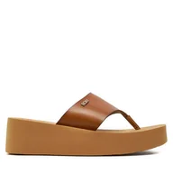 Klapki i japonki damskie - Japonki Roxy ARJL101150 Brązowy - miniaturka - grafika 1